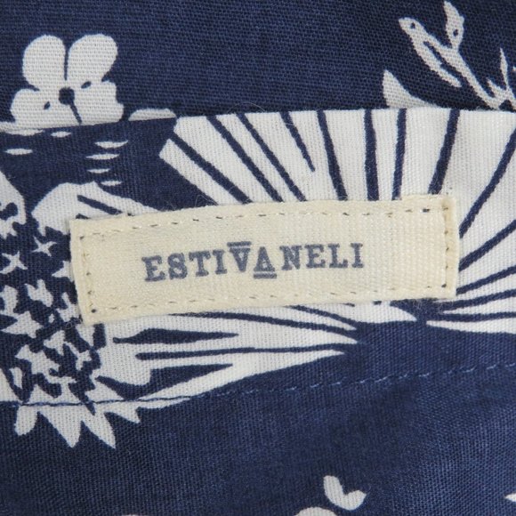 Estivaneli* Men's Long Sleeve Button Down Curved Hem Hawaiian Shirt~ Size Medium - Picture 5 of 11